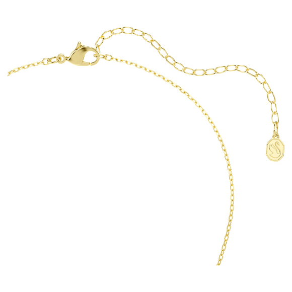 Lifelong Kolye, Yuvarlak kesim, Kalp, Beyaz, 18k altın rengi yüzey - Swarovski, 5743016