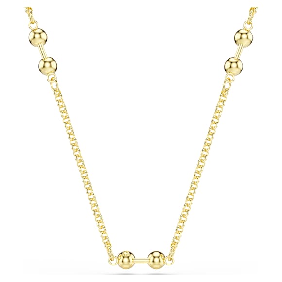 Collar Swarovski Remix, Talla redonda, Blanco, Baño tono oro - Swarovski, 5743027