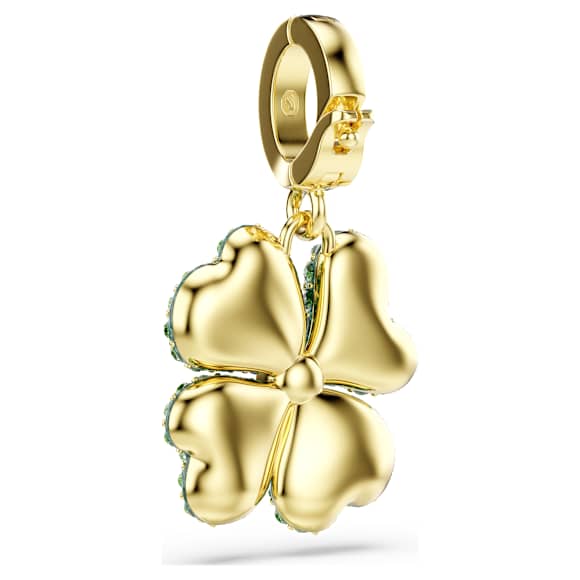 Idyllia チャーム, クローバー, グリーン, 18Kゴールドコーティング - Swarovski, 5743130