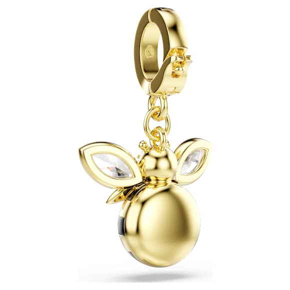 Idyllia charm, Mixed cuts, Bee, Multicolored, Gold-tone plated - Swarovski, 5743132