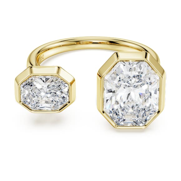Octagon 包边戒指, 总重 4.10 克拉培育钻石，Octagon 形, 18K 金（黄色) - Swarovski, 5743360