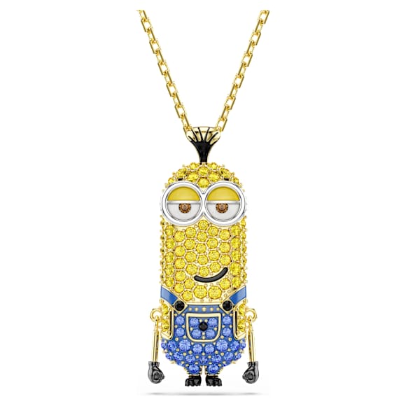 Pingente Minions Kevin, Pavé, Multicor, Lacado a dourado - Swarovski, 5743384