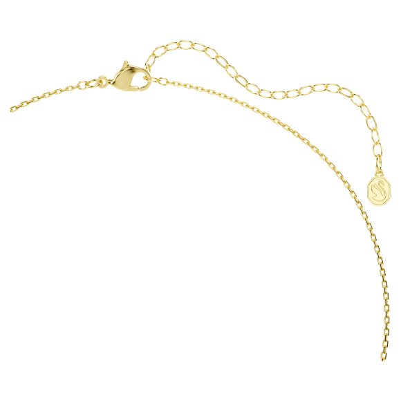 Wisiorek Minions King Bob, Oprawa brukowa, Różnokolorowy, Powłoka w odcieniu złota - Swarovski, 5743385