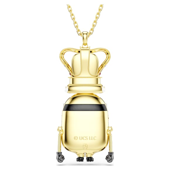 Minions King Bob 펜던트, 파베, 멀티컬러, 18K 골드 피니시 - Swarovski, 5743385