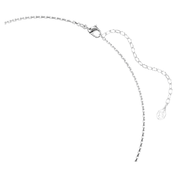 Collar Idyllia, Corazón con flecha, Blanco, Baño de rodio - Swarovski, 5743411