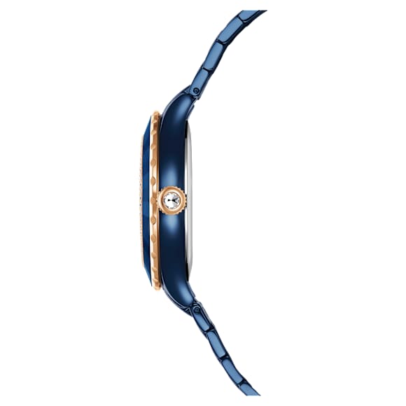 Octea moon watch, Swiss Made, Metal bracelet, Blue, Blue finish - Swarovski, 5743701