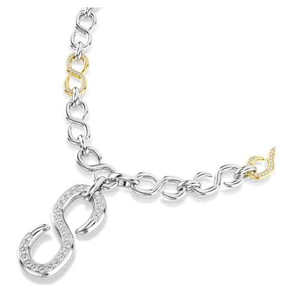 Dextera strandage, Round cut, White, Mixed metal finish - Swarovski, 5743785