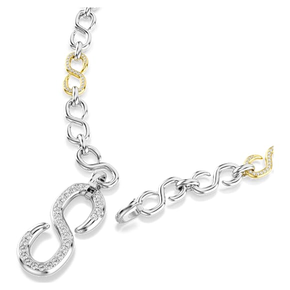 Dextera strandage, Round cut, White, Mixed metal finish - Swarovski, 5743785