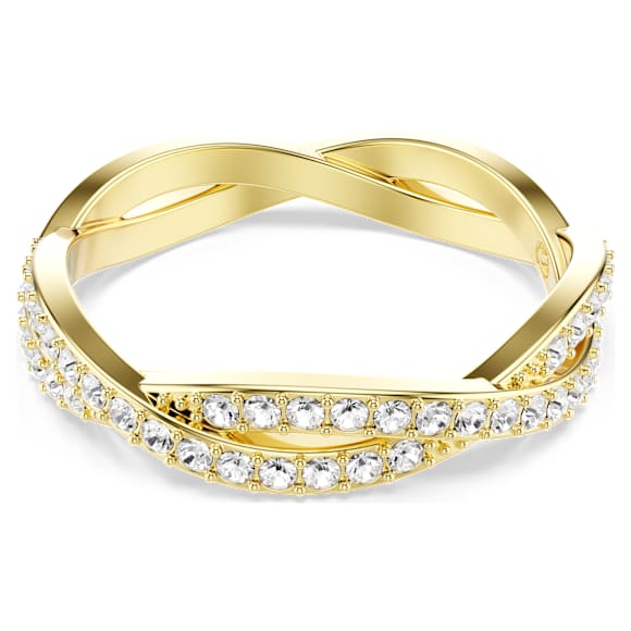 Infinity Ring, Pavé, Weiß, 18K Goldbeschichtet - Swarovski, 5743893