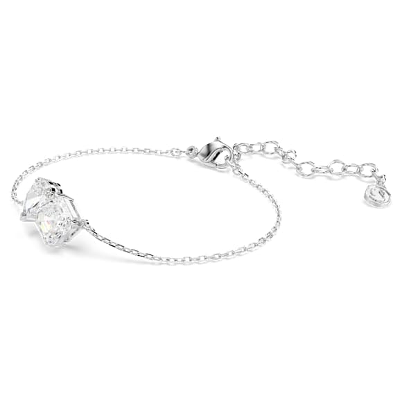 Mesmera Bileklik, Karışık kesimler, Beyaz, Rodyum kaplama - Swarovski, 5743896