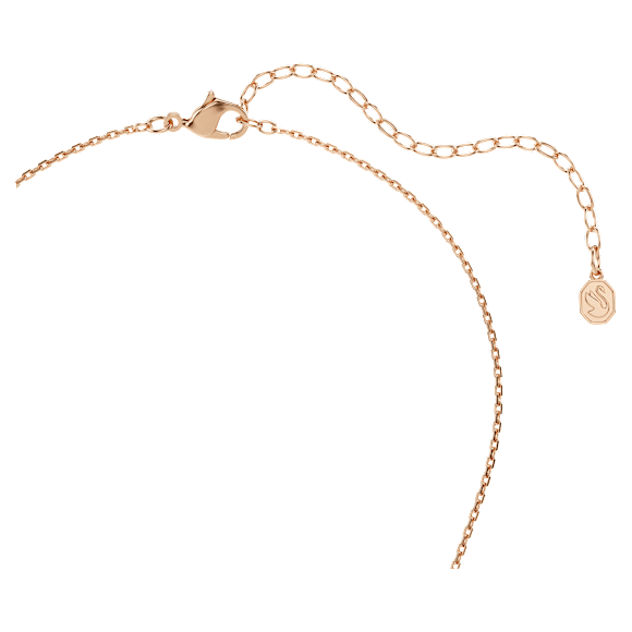 Constella pendant, Round cut, Dancing stone, Pink, Rose gold-tone plated - Swarovski, 5744244