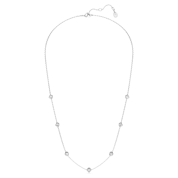 Octagon สร้อยคอ, เพชรสังเคราะห์ 0.7 กะรัต, ทรงกลม, เงินสเตอร์ลิง - Swarovski, 5744556