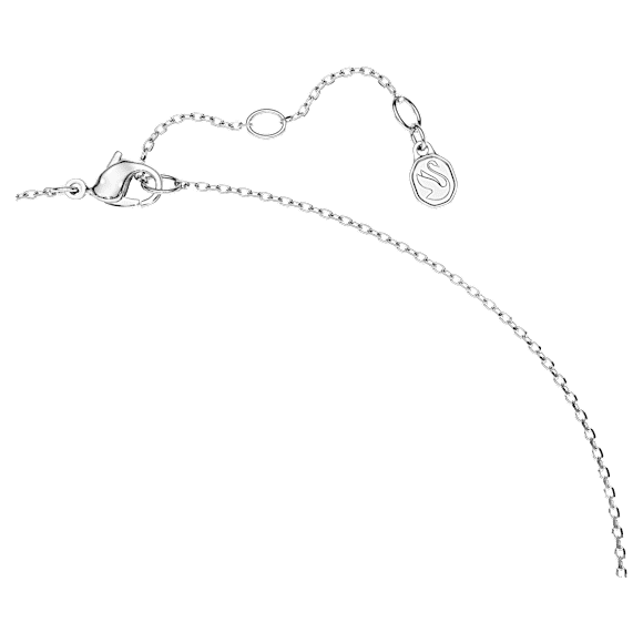 Octagon 네크리스, 랩 그로운 다이아몬드 0.7ct tw, 라운드 쉐입, 스털링 실버 - Swarovski, 5744556