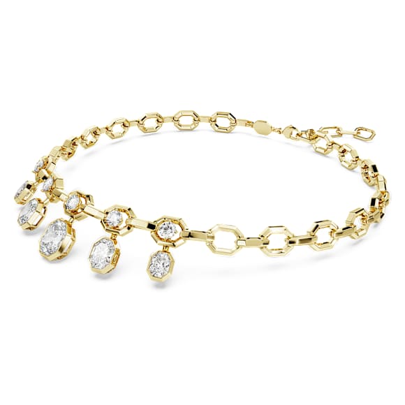 Collier Octagon, Diamants de synthèse 12,56 ct tw, Formes variées, Or jaune 18 carats - Swarovski, 5744815
