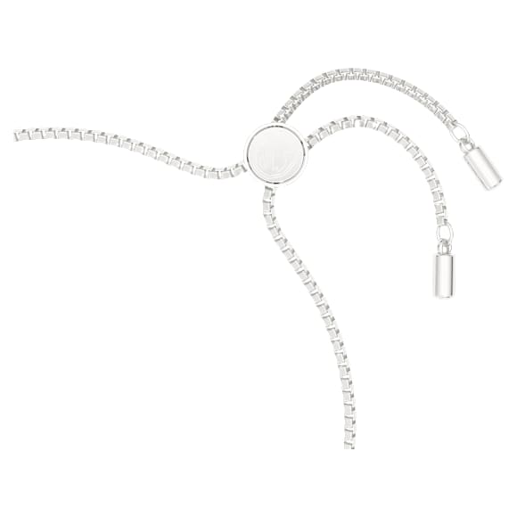 Zapestnica Classica, Okrogli rez, Prepletanje, Bela, Srebro Sterling - Swarovski, 5745569
