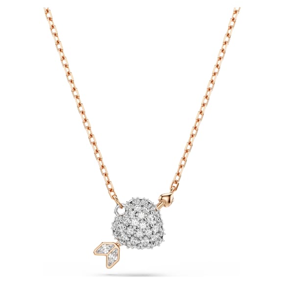 Idyllia set, Verschillende slijpvormen, Hart met pijl, Wit, 18k roségouden afwerking - Swarovski, 5745580