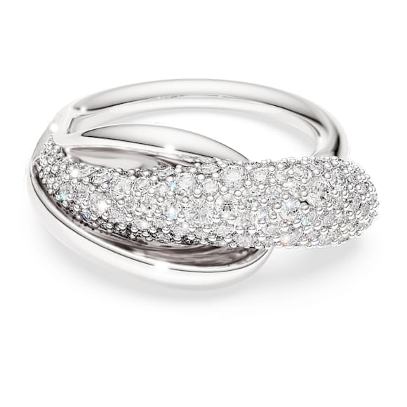 Swarovski Classica 個性戒指, 圓形切割, 白色, 925 銀 - Swarovski, 5745974