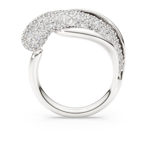 Swarovski Classica 個性戒指, 圓形切割, 白色, 925 銀 - Swarovski, 5745974
