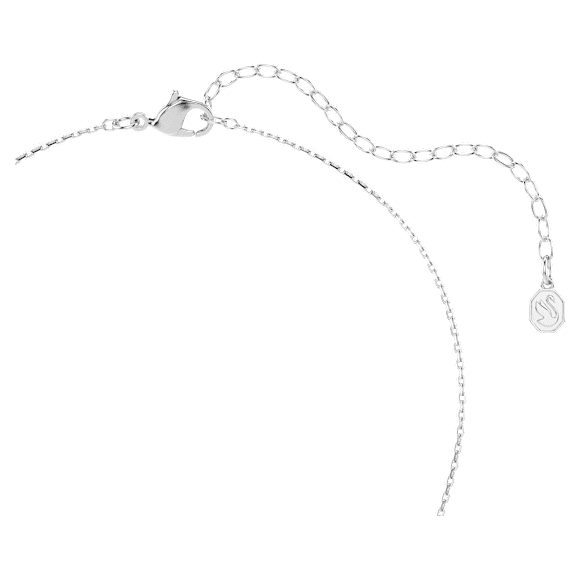 Hyperbola necklace, Round cut, Heart, White, Mixed metal finish - Swarovski, 5746040