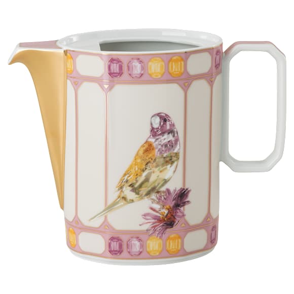 Idyllia コーヒーポット, 磁器, クリスタル・プリント・モチーフ, 鳥, マルチカラー - Swarovski, 5746194