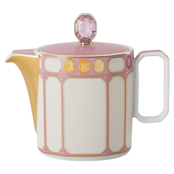 Carafă de frișcă Idyllia, Porțelan, Roz - Swarovski, 5746204