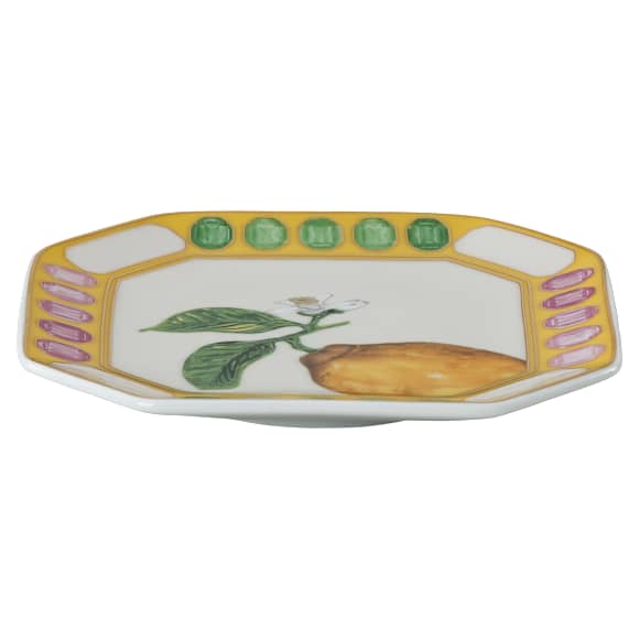 Idyllia Anahtar kasesi, Porselen, Kristal baskı motifi, limon, Sarı - Swarovski, 5746219
