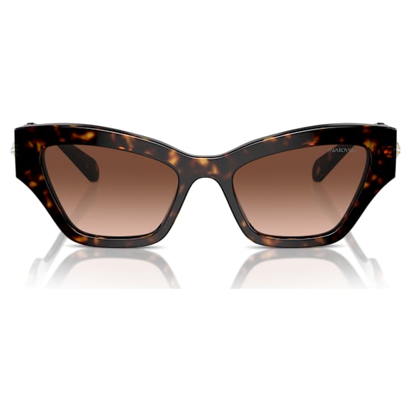 แว่นกันแดด, รูปทรงสี่เหลี่ยมผืนผ้า, SK6021, น้ำตาล - Swarovski, 5746288