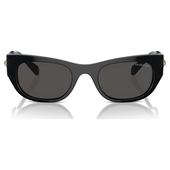 Sunglasses, Rectangular shape, SK6022, Black - Swarovski, 5746290