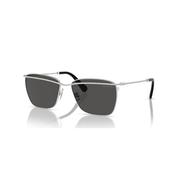 Occhiali da sole, Forma quadrata, SK7006, Tono argentato - Swarovski, 5746291