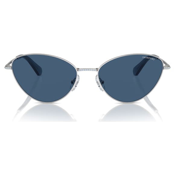Sončna očala, Oblika mačjih oči, SK7014, Modra - Swarovski, 5746292