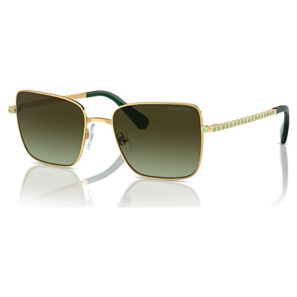 Lunettes de soleil, Forme carrée, SK7015, Ton doré - Swarovski, 5746293