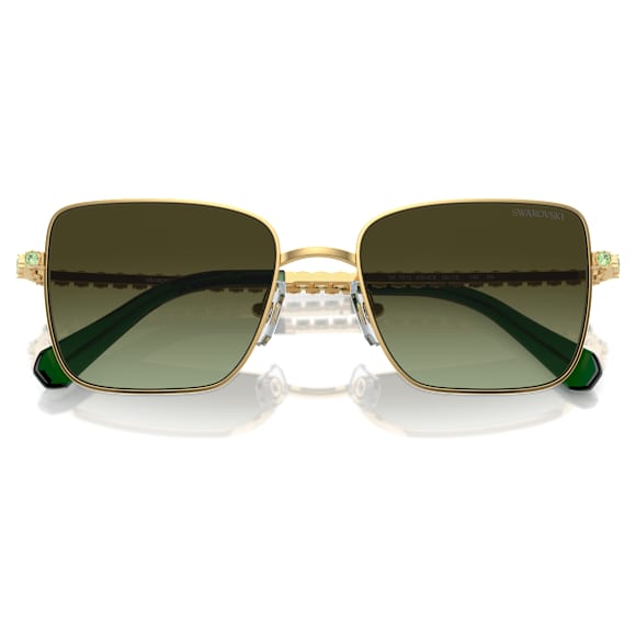 Ochelari de soare, Formă pătrată, SK7015, Nuanță aurie - Swarovski, 5746293