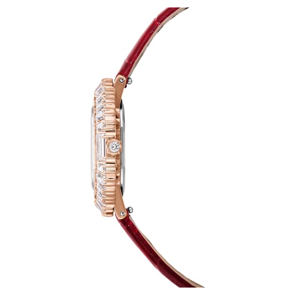 Matrix octagon ウォッチ, レザーストラップ, ローズゴールドカラー, ローズゴールドトーン仕上げ - Swarovski, 5746375