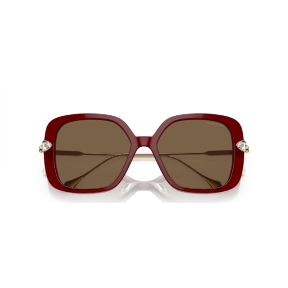 Gafas de sol, Forma cuadrada, SK6011, Marrones - Swarovski, 5746446