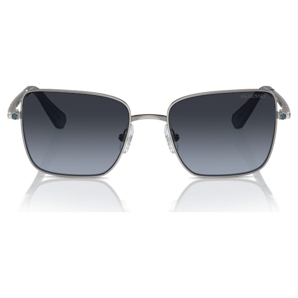 แว่นกันแดด, ทรงเหลี่ยม, SK7015, โทนสีเงิน - Swarovski, 5746447