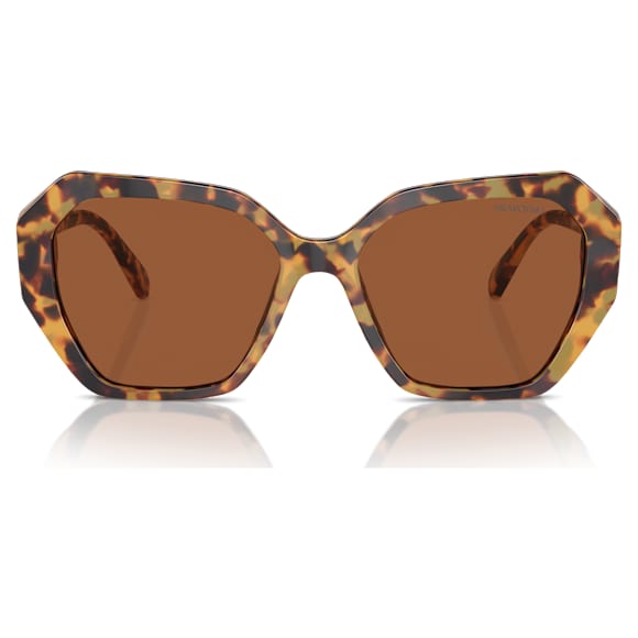 Okulary przeciwsłoneczne, Kształt kwadratowy, Brązowe - Swarovski, 5746492