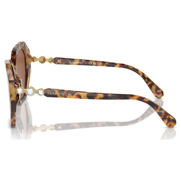Gafas de sol, Forma cuadrada, Marrones - Swarovski, 5746492