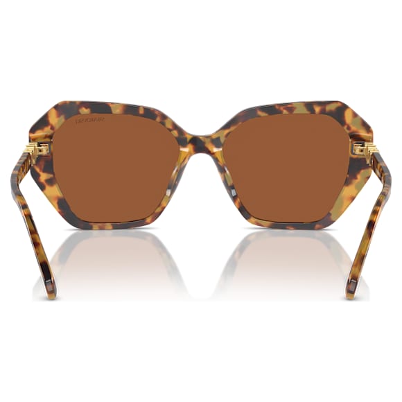Lunettes de soleil, Forme carrée, Marron - Swarovski, 5746492