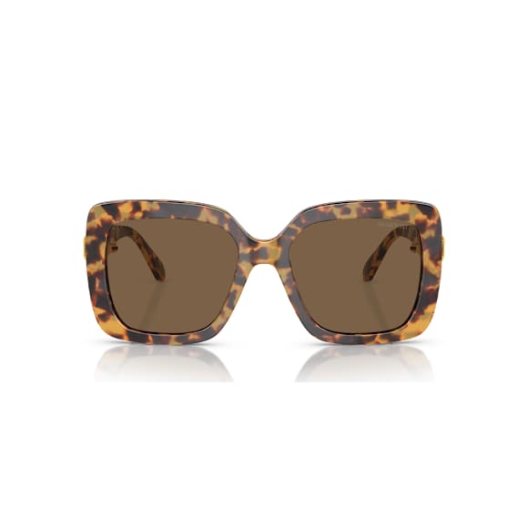 Ochelari de soare, Supradimensionat, Formă pătrată, Maro - Swarovski, 5746493