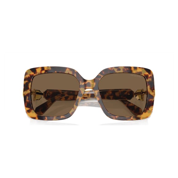 Sonnenbrille, Übergröße, Quadratische Form, Braun - Swarovski, 5746493