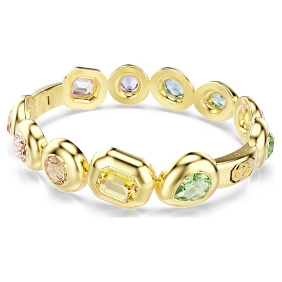 Gema 手镯, 混合切割, 流光溢彩, 金色饰面 - Swarovski, 5746903
