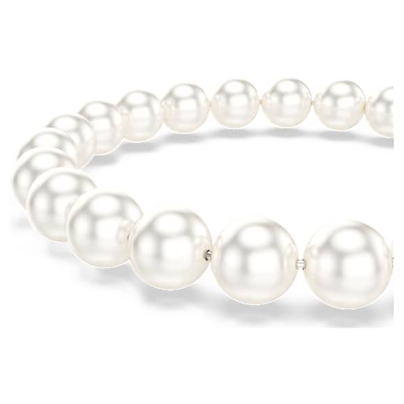 Bracelet Matrix, Perle de cristal, Blanc, Métal rhodié - Swarovski, 5747747