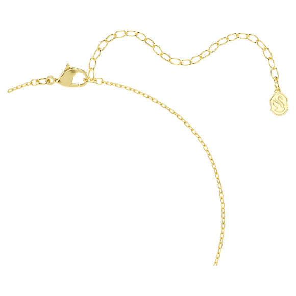 Mesmera Y形項鏈, 混合式切割, 白色, 鍍金（金色飾面） - Swarovski, 5747997