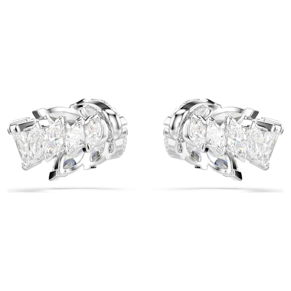 Mesmera Ohrspangen, Marquise Schliff, Weiß, Rhodiniert - Swarovski, 5747998