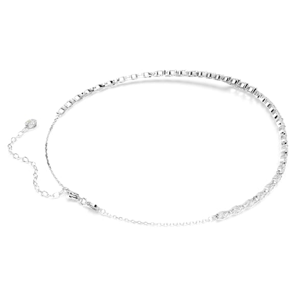 Colar Mesmera, Lapidação Marquesa, Branco, Lacado a ródio - Swarovski, 5748004