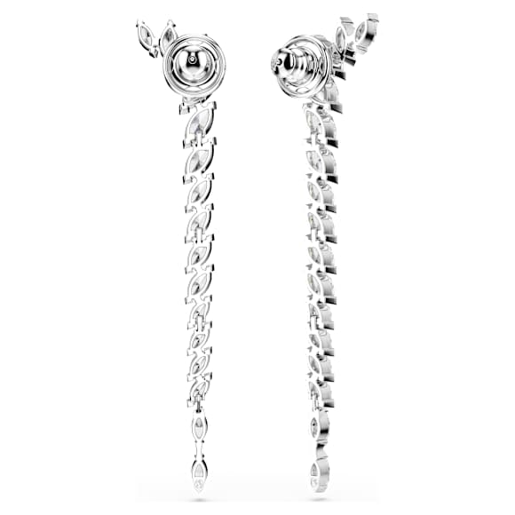Mesmera Ohrringe, Marquise Schliff, Weiß, Rhodiniert - Swarovski, 5748006