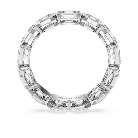 Octagon Bandring, Im Labor gezüchtete Diamanten 2,4 ct tw, Octagon-Form, 18K Weißgold - Swarovski, 5748370