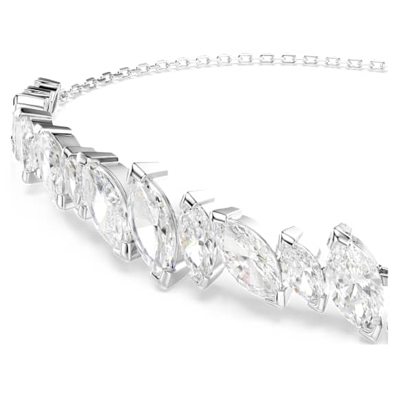 Mesmera Armband, Marquisslipning, Vit, Rodiumpläterad - Swarovski, 5748650