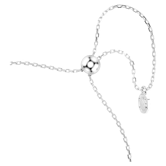 Mesmera 手鏈, 欖尖形切割, 白色, 鍍白金色 - Swarovski, 5748650