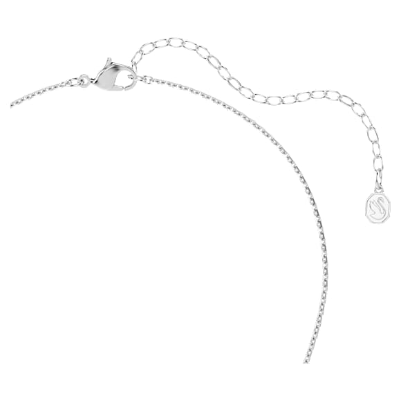 Set Ariana Grande x Swarovski, Perlă de cristal,Tăietură rotundă, Floare, Alb, Placat cu rodiu - Swarovski, 5749180